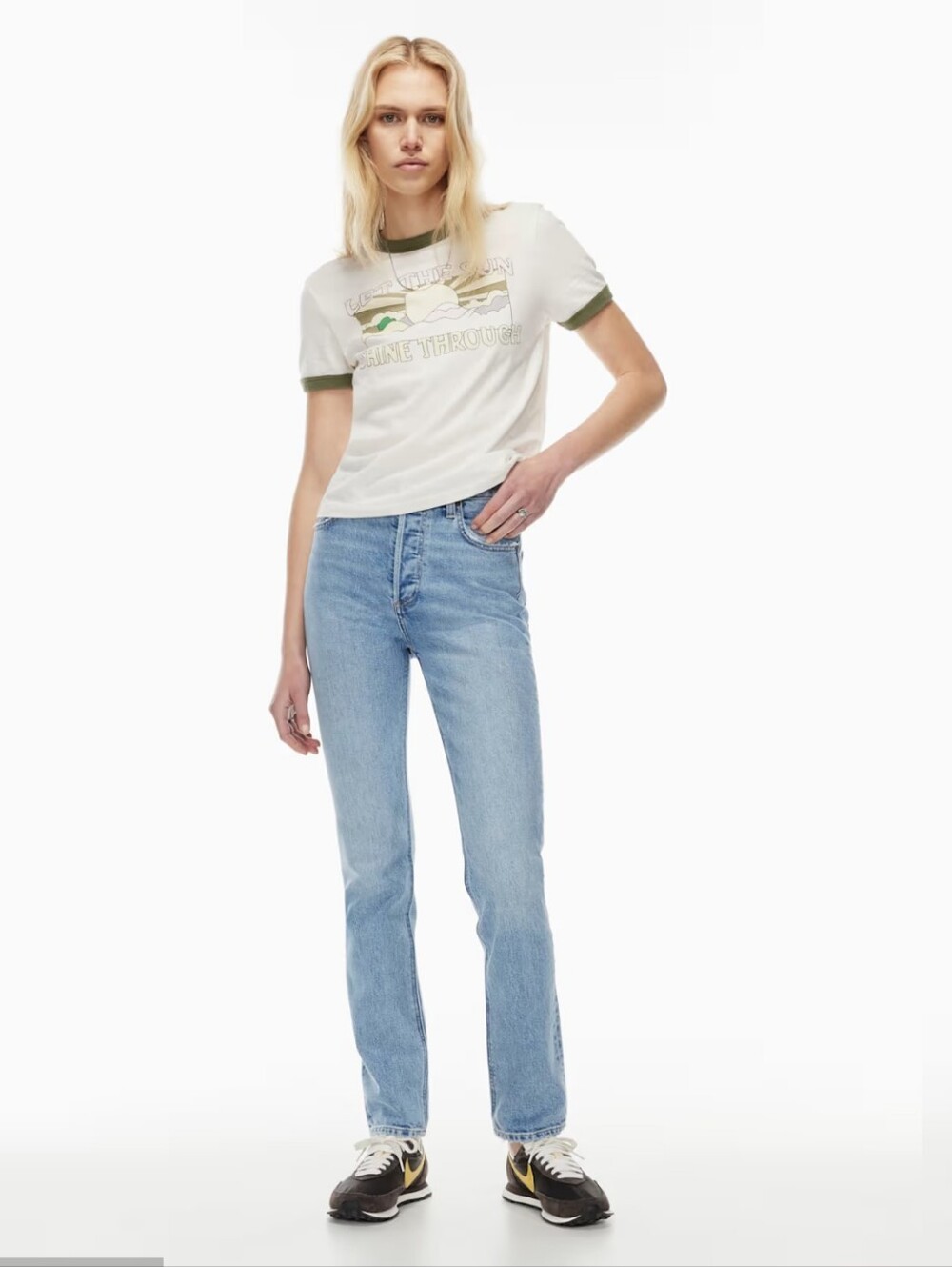 Denim Forum "Yoko High Rise Slim" Jeans